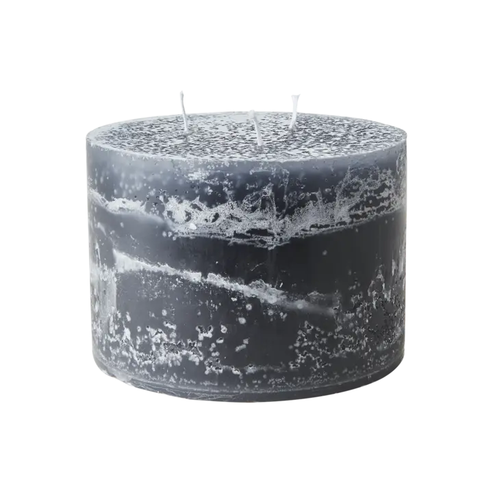 VELA 3 MECHAS GRIS Ø15 x 11 cm