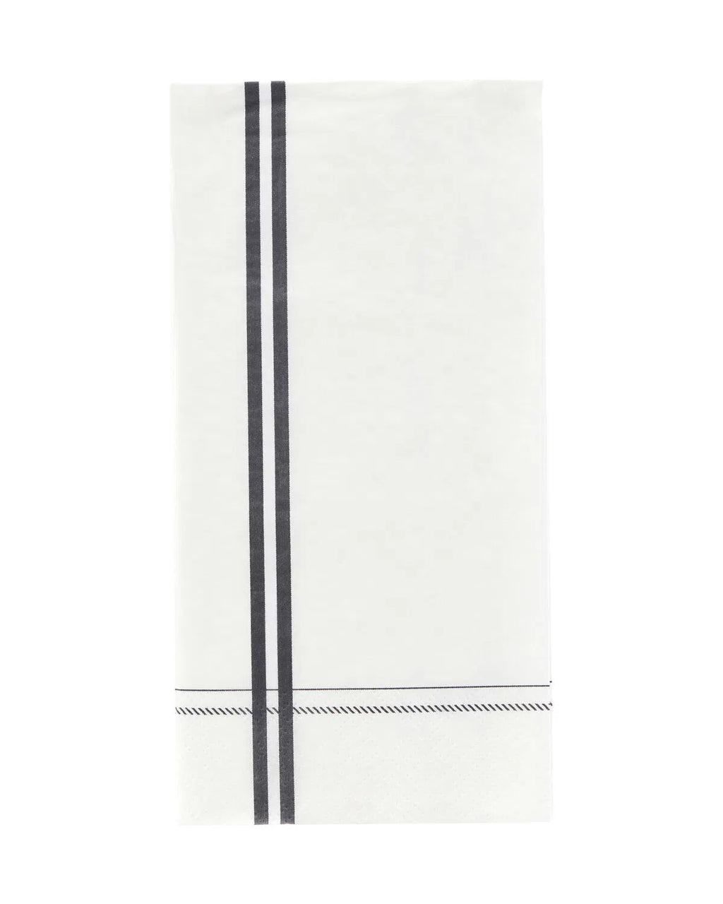 Servilletas a rayas, gris | 10 x 20 cm
