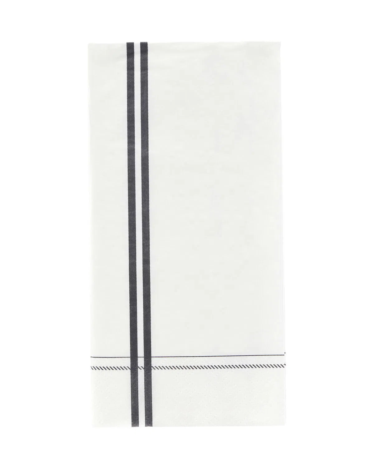 Servilletas a rayas, gris | 10 x 20 cm