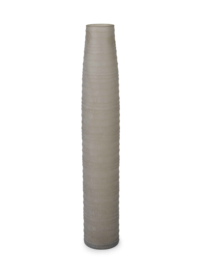 Jarrón cristal ahumado