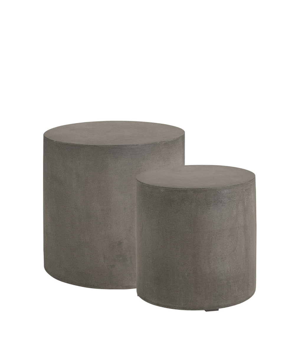 Mesa auxiliar gris hormigón