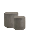 Mesa auxiliar gris hormigón
