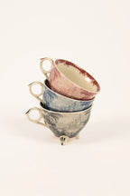 Taza con estampado toile de Jouy