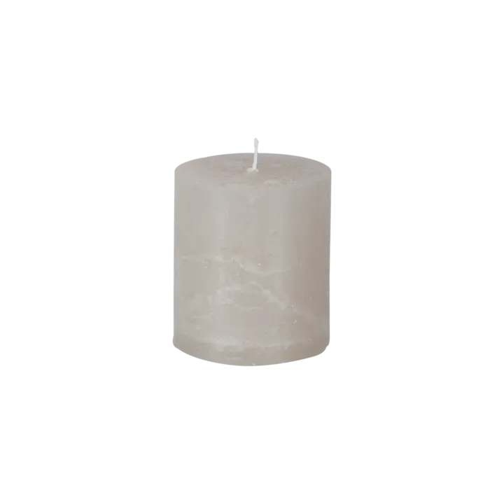 VELA GRIS CLARO Ø7 x 7.5 cm