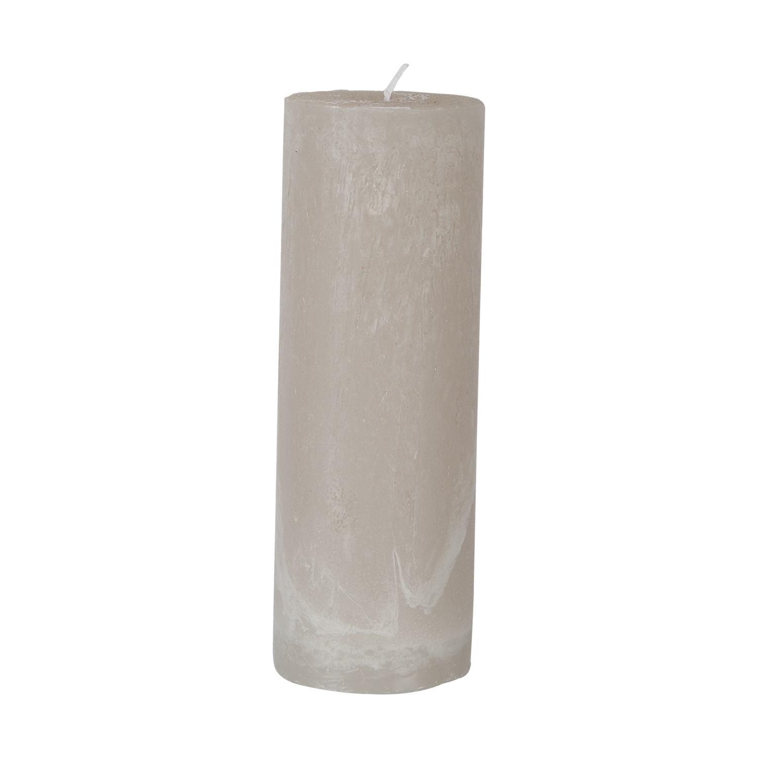 Vela gris claro | Ø7 x 20 cm