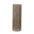 Vela gris piedra | Ø7 x 20 cm