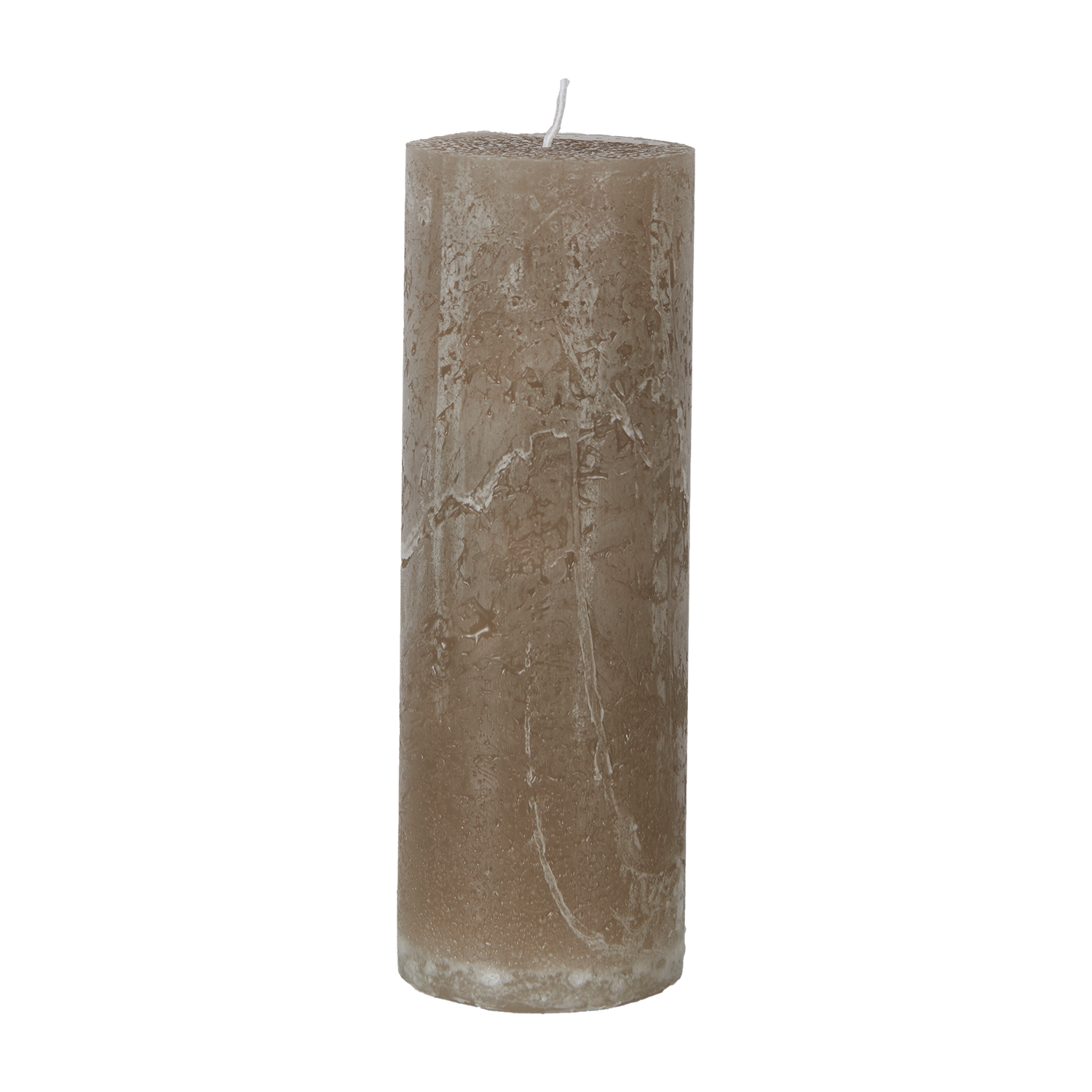 Vela gris piedra | Ø7 x 20 cm