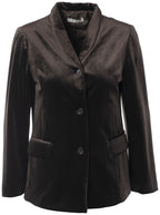 Chaqueta De Terciopelo Rihanna JC Marrón Chocolate