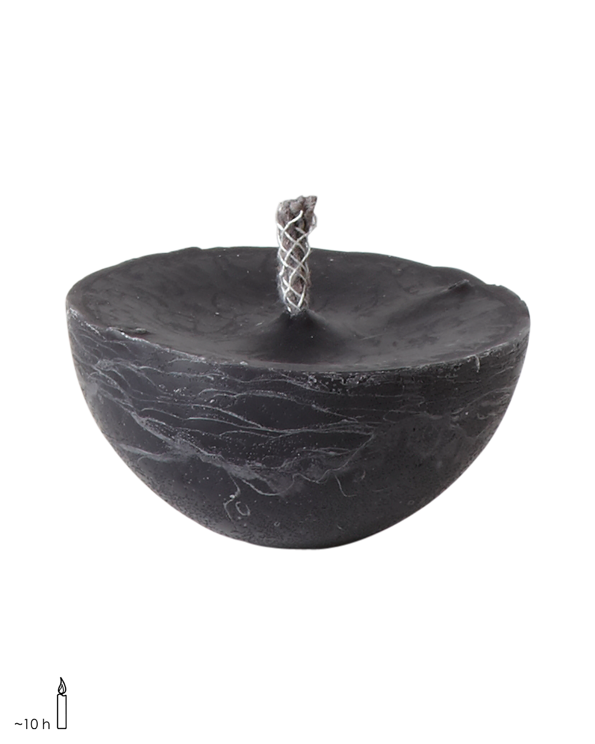 Vela exterior negra | Ø12 cm