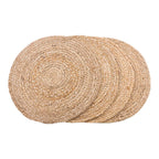 Mantel Individual de Yute Trenzado Natural | Ø38 cm