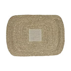 Mantel individual de pasto marino avena | 50 × 35 cm