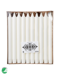 Velas cónicas blancas (pack de 30) | Ø2,2 x 25 cm