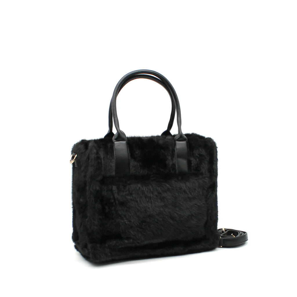 Bolso de mano efecto pelo