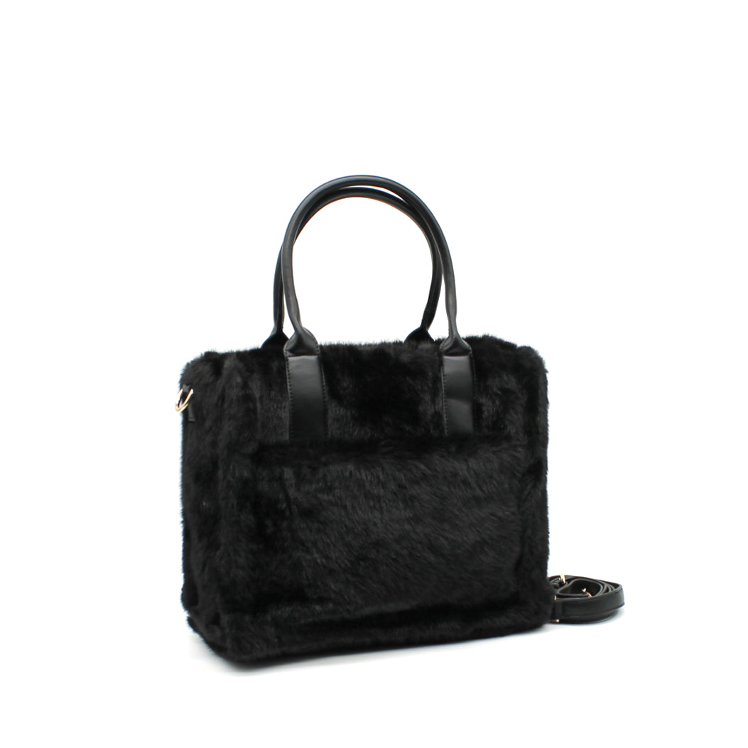 Bolso de mano efecto pelo
