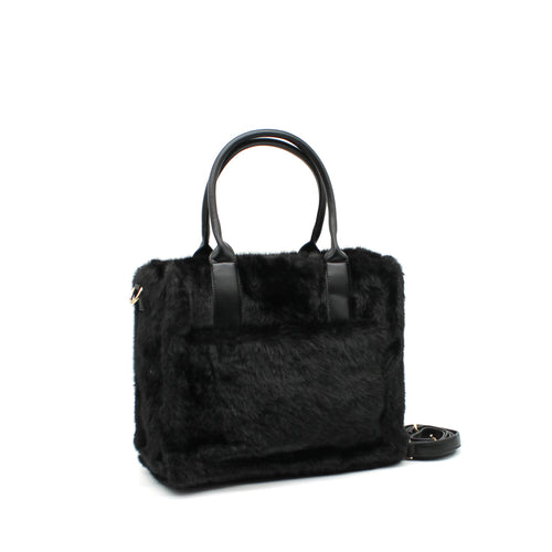 Bolso de mano efecto pelo