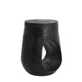 Side table Ø35x45 cm PARALIA wood matt black