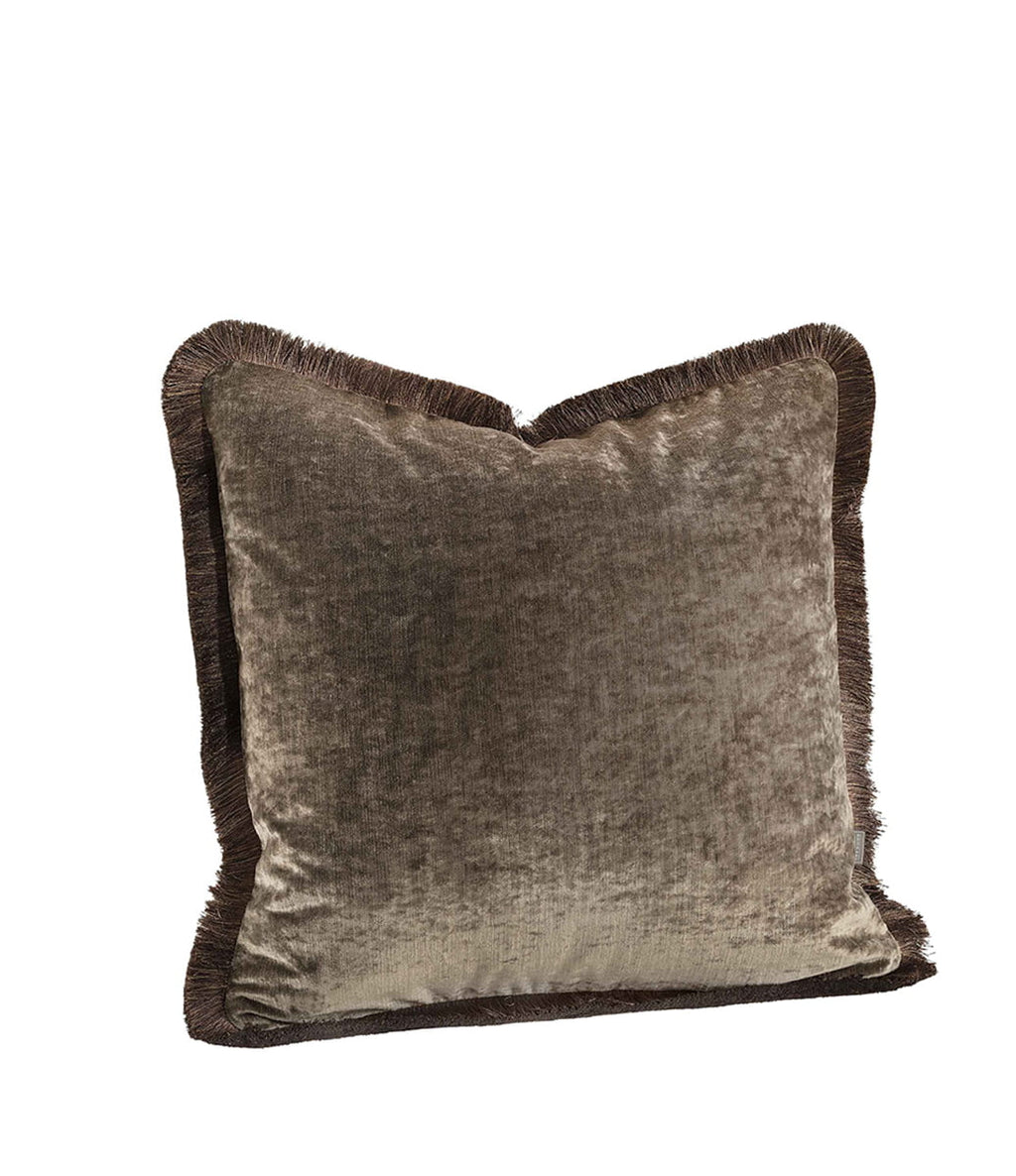 Funda de Cojín de Terciopelo Taupe | 50 x 50 cm