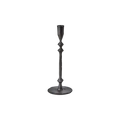 Portavelas negro | H27 cm