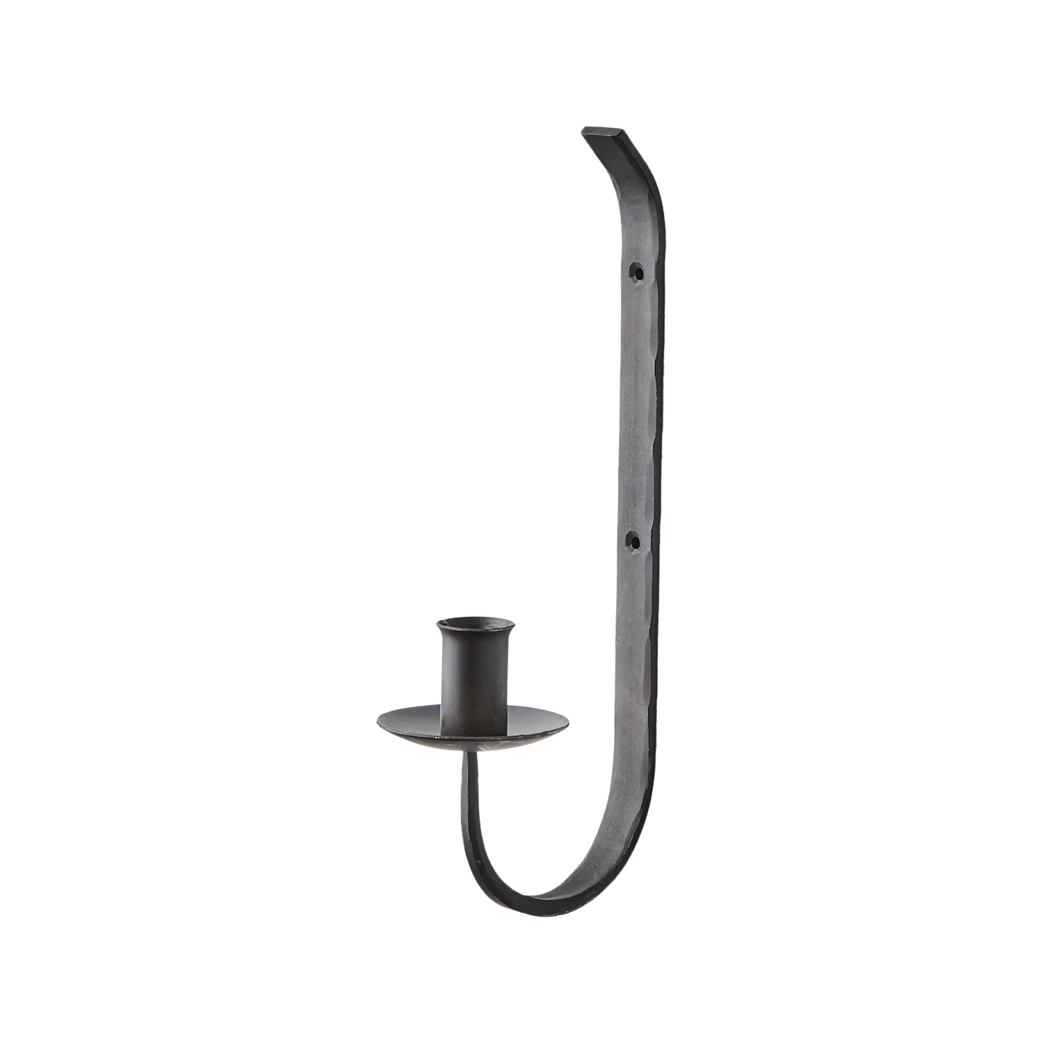 Aplique de pared para vela en negro