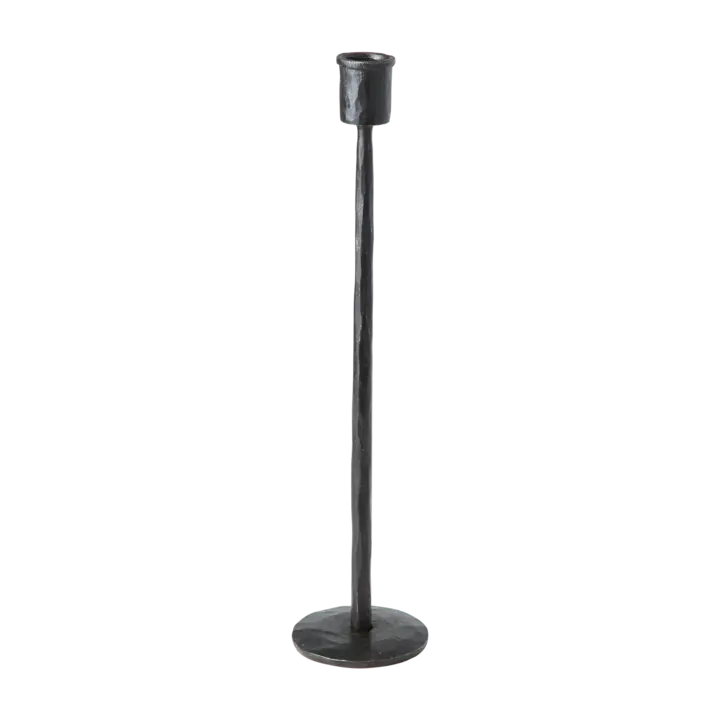Portavelas negro | H35 cm