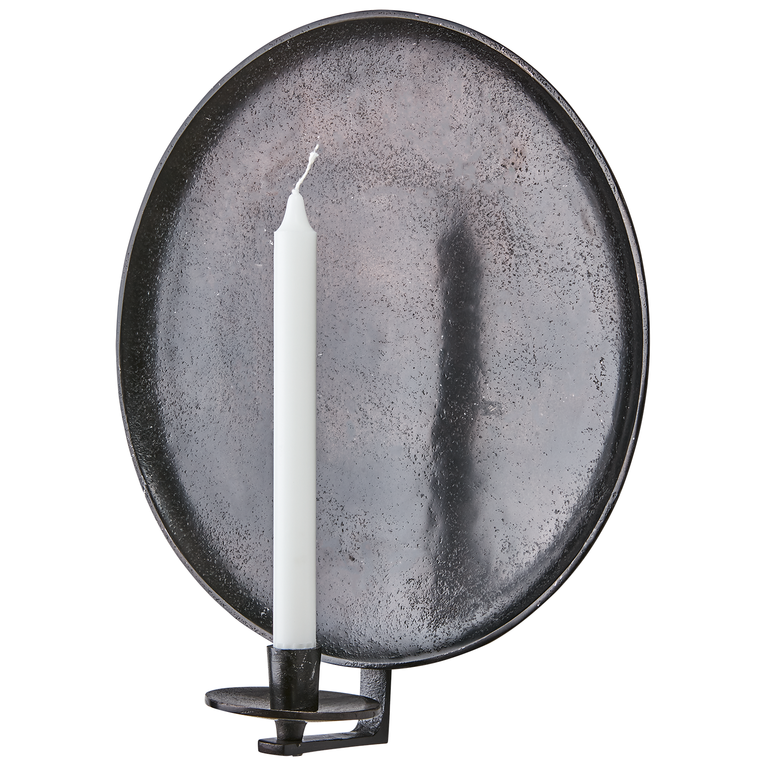 Portavelas de pared marrón oscuro | Ø35 x 13 x 39 cm