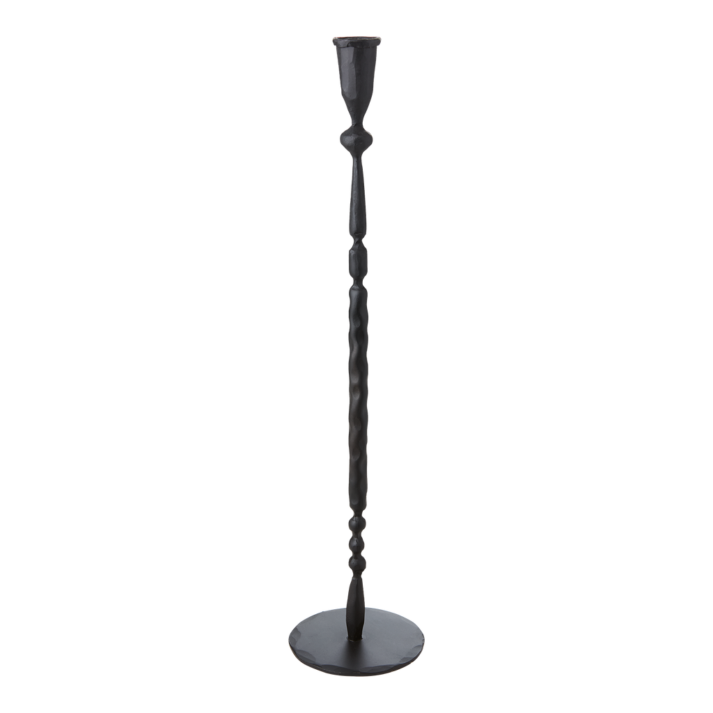 Portavela negro L | Ø12 x 52 cm