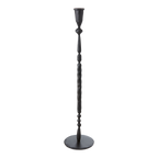 Portavela negro L | Ø12 x 52 cm