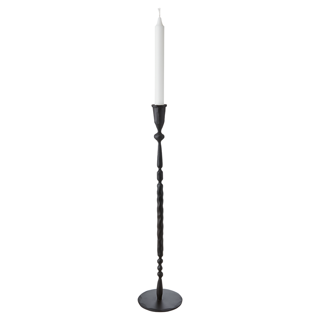 Portavela negro L | Ø12 x 52 cm