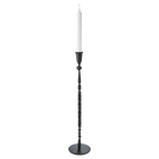 Portavela negro L | Ø12 x 52 cm