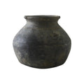 Maceta de barro decorativa | 16 × 14 cm
