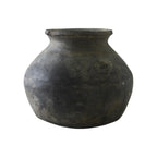 Maceta de barro decorativa | 16 × 14 cm