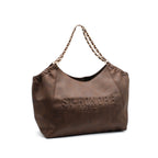 Bolso de cadena dorada
