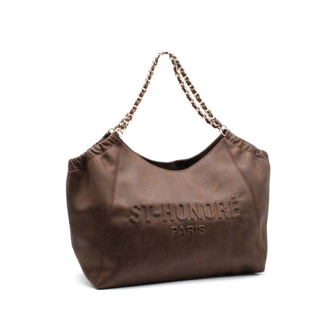 Bolso de cadena dorada