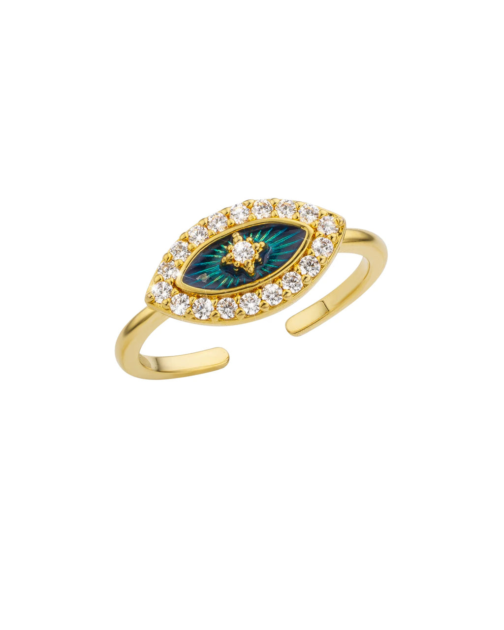 Anillo Blue Eye Essential de oro