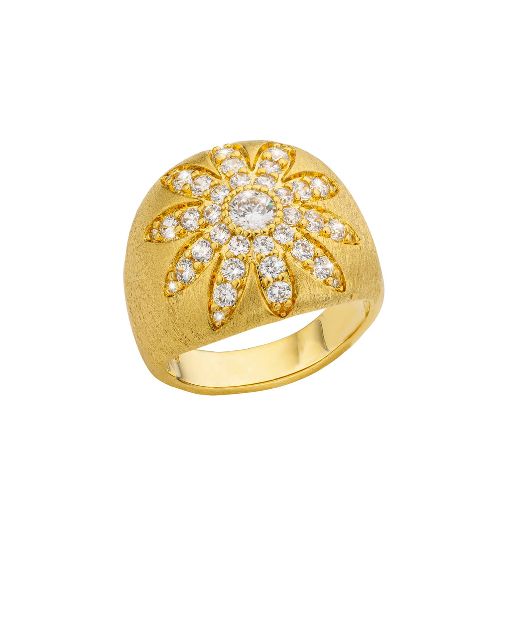 Anillo Flower California de oro