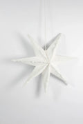Estrella de Navidad Lino blanca