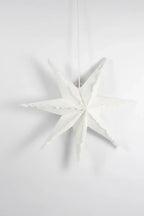 Estrella de Navidad Lino blanca