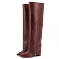 Bota alta Berta Lunga en piel