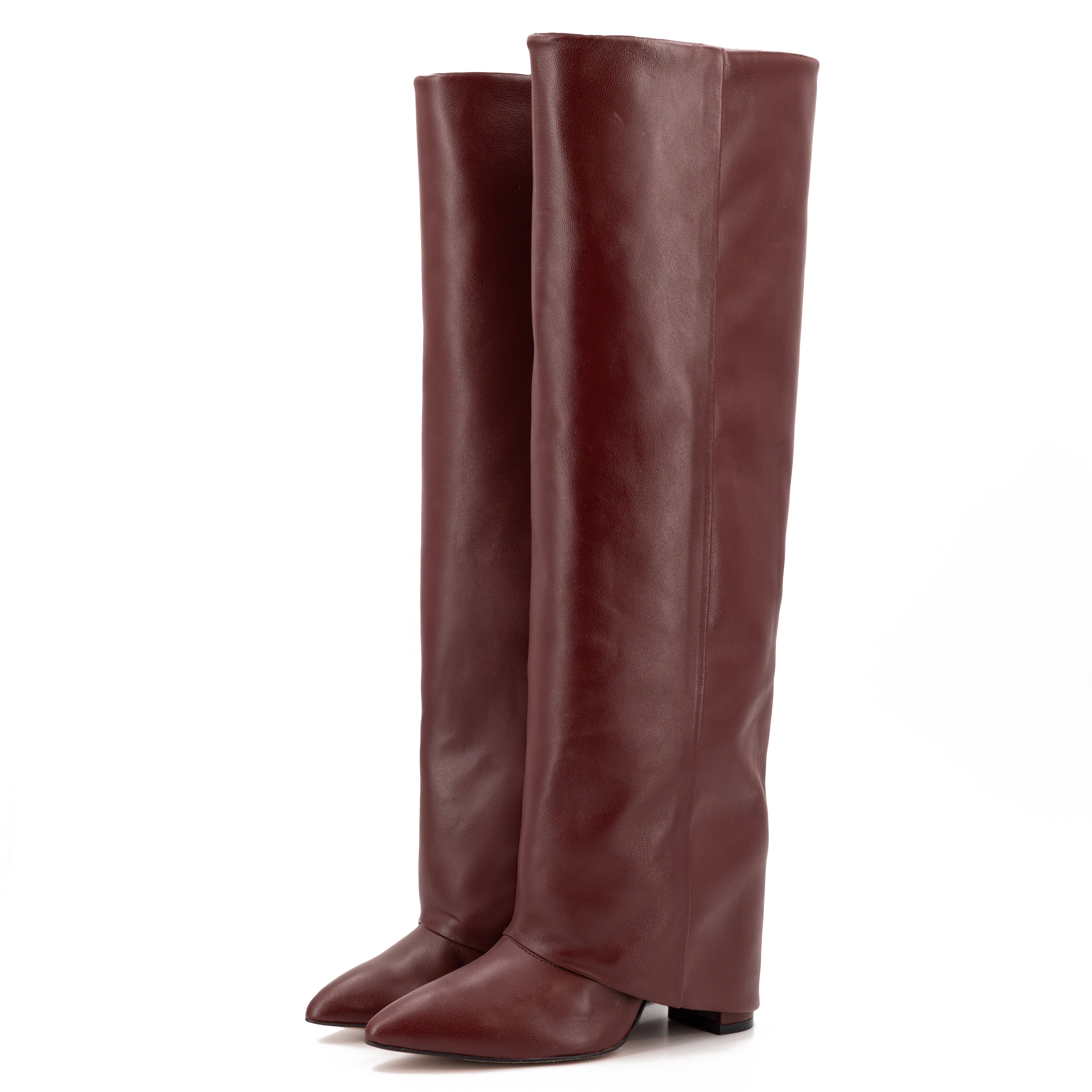 Bota alta Berta Lunga en piel