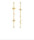 Pendientes Constellation de oro