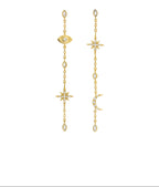 Pendientes Constellation de oro