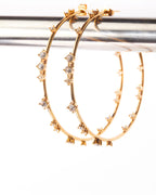 Pendientes de aro en oro laminado