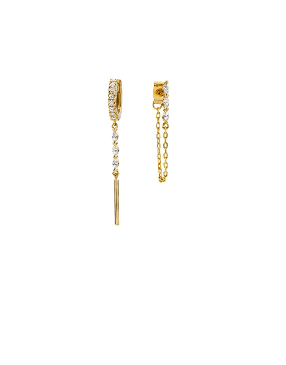 Pendientes Emma Twin de oro