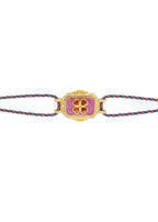 Pulsera Fuchsia Clover Bohème de oro