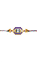 Pulsera Purple Art Deco de oro
