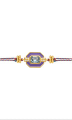 Pulsera Purple Art Deco de oro