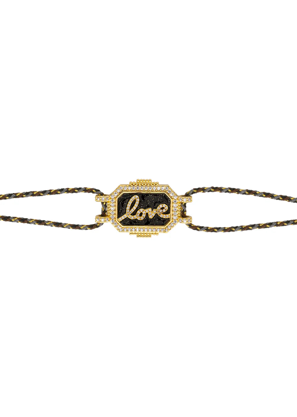 Pulsera Black Love Bohème de oro