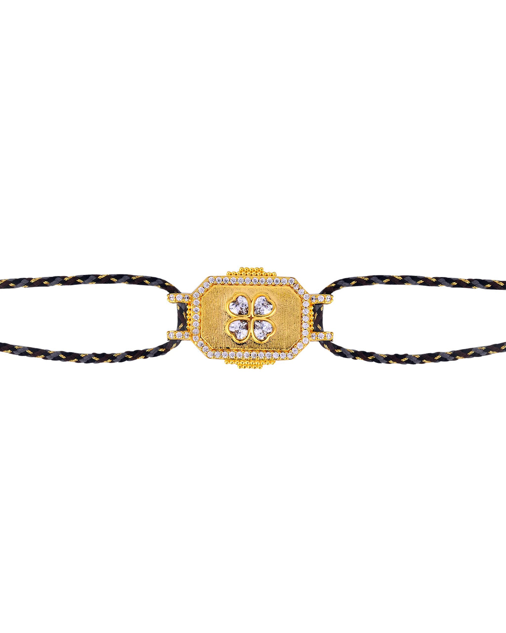 Pulsera Bohemian Clover de oro