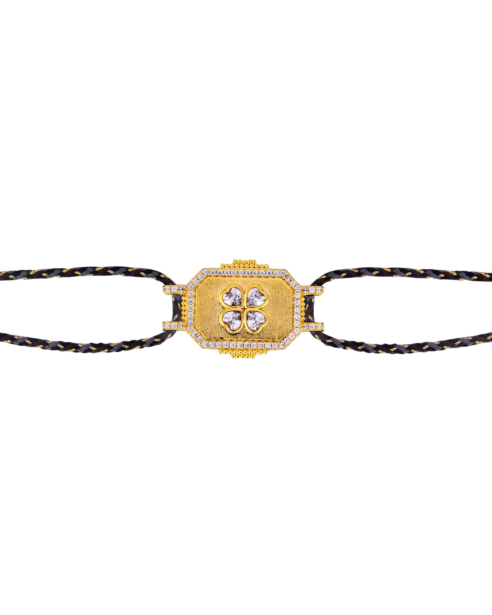 Pulsera Bohemian Clover de oro
