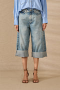 Bermuda denim clásica